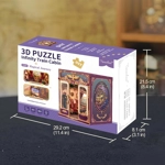 DIY Book Nook Kit for Adults, Miniature Infinity Train Cabin Magical Vintage Carriage Model, Wooden