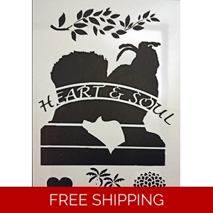 Heart & Soul stencil