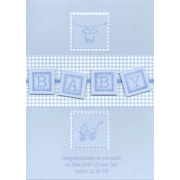 Baby Blue / Pink Card