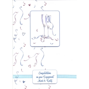 Engagement Glasses Card