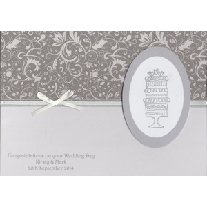 Wedding Cake Floral Card