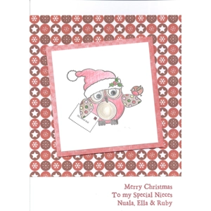 Owl Christmas Card