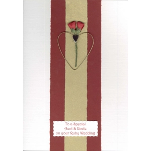 Ruby Anniversary Roses Card