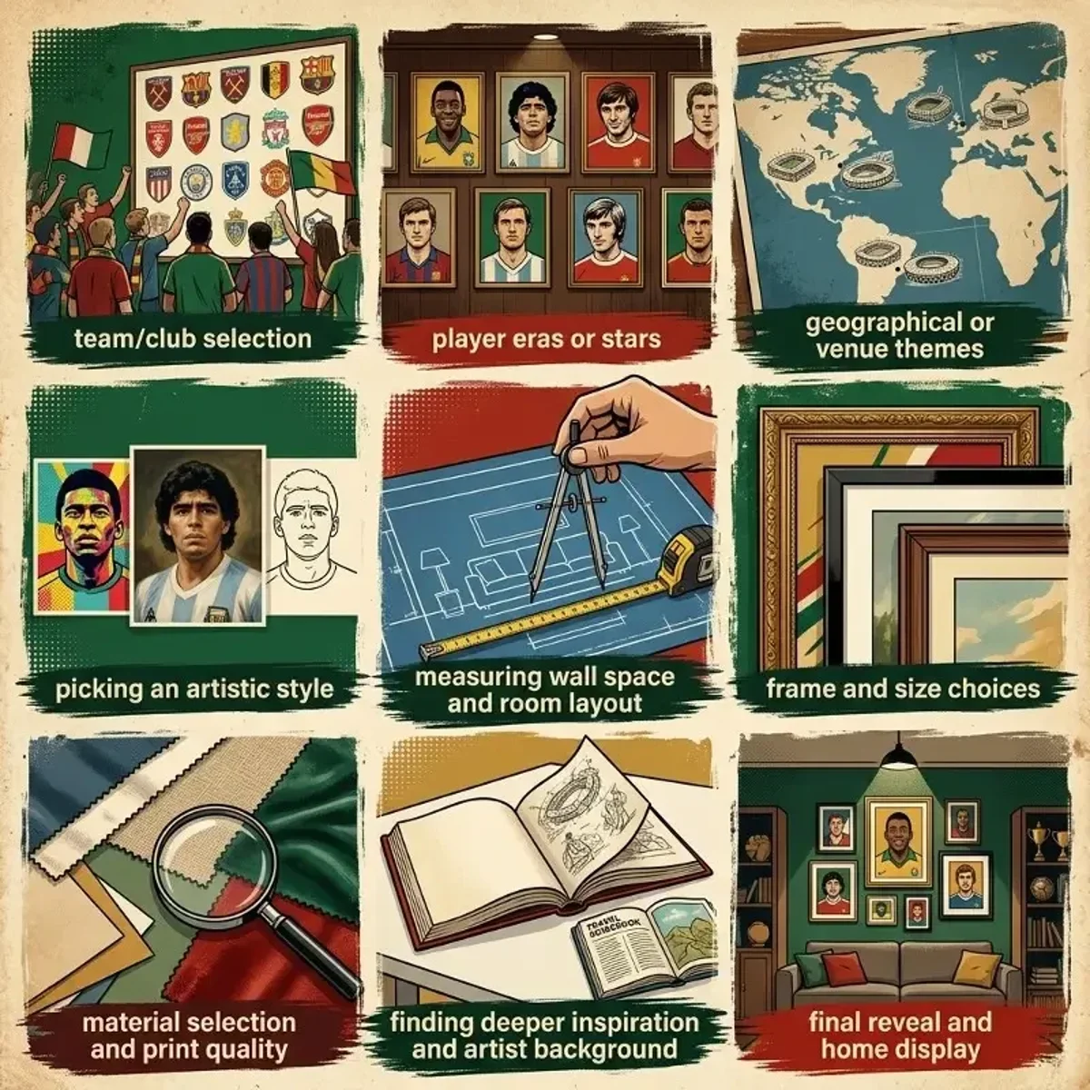 How to Choose Football Wall Art for Your Home | Football Artwork Buying Guide