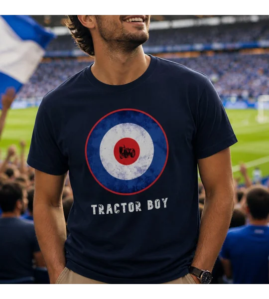 Tractor Boy Fan Tee | Ipswich-Inspired Blue T-Shirt
