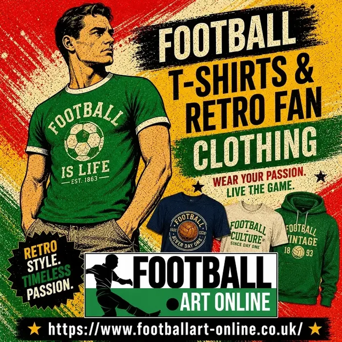 Football T-Shirts & Retro Fan Clothing | Unique Football Apparel for True Supporters