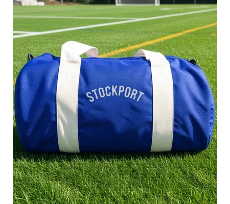Stockport-Inspired Retro Style Football Holdall Barrel Kitbag