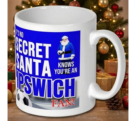 Ipswich Town-Inspired Secret Santa Christmas Gift Mug