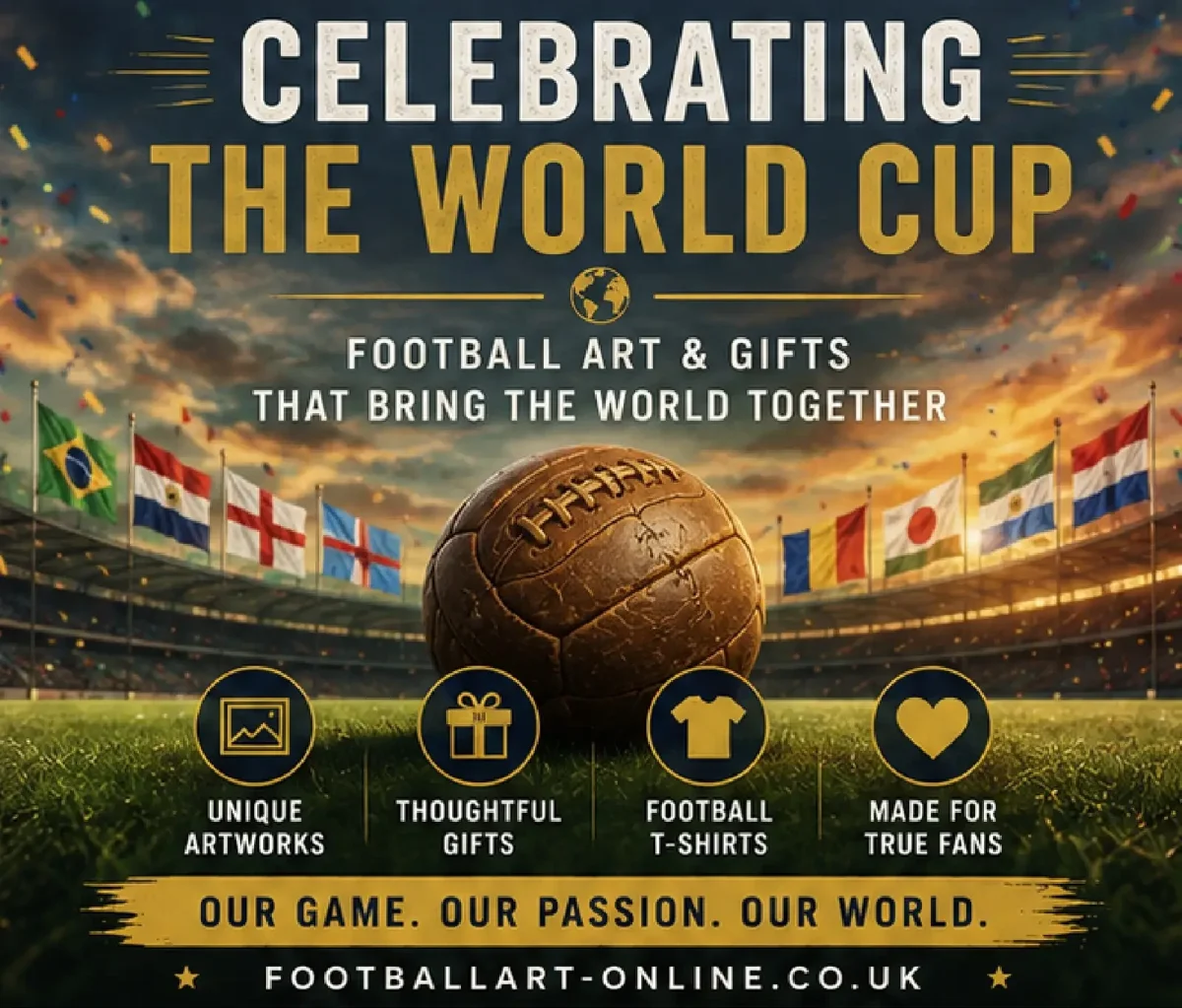 Celebrating the World Cup Through Football Art, Décor & Gifts in the UK