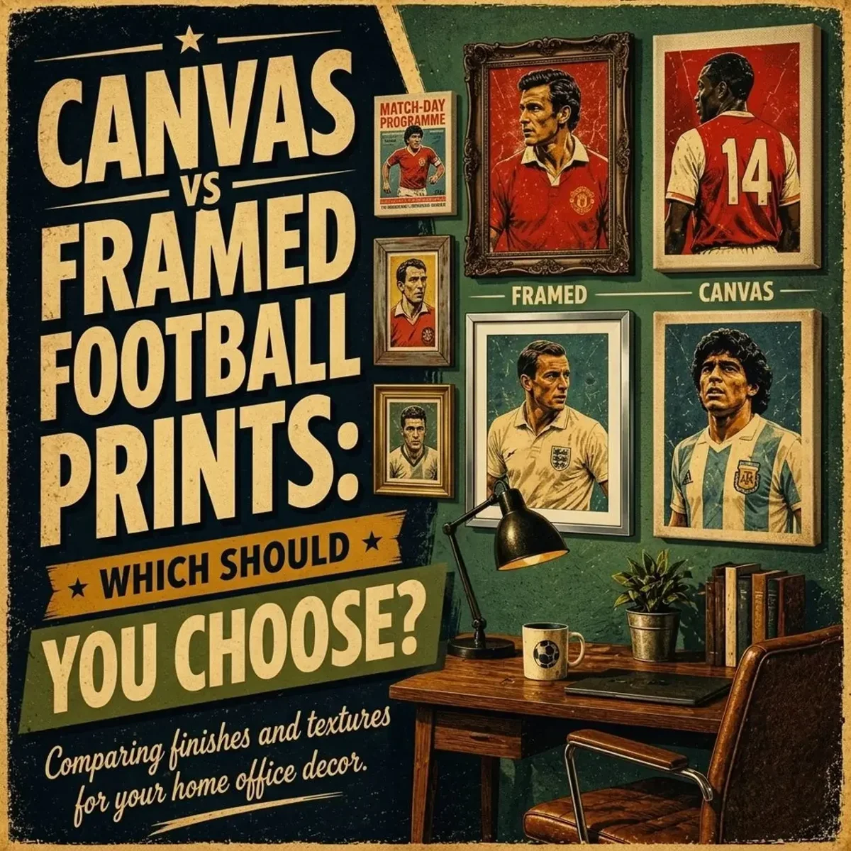 Canvas vs Framed Football Prints | Which Is Best?