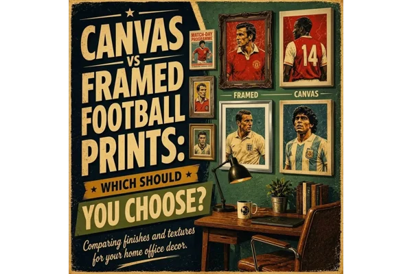 Canvas vs Framed Football Prints | Which Is Best?