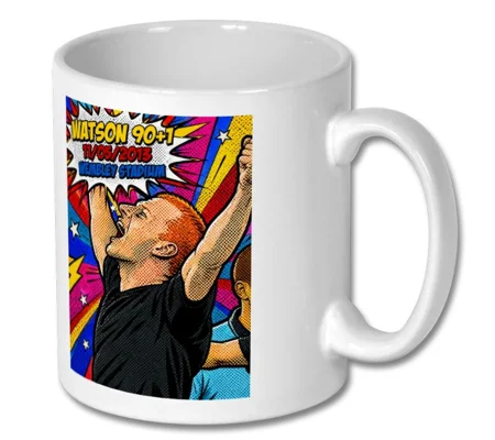 90+1 Wigan Watson FA Cup Winner Inspired Pop-Art Tribute Mug