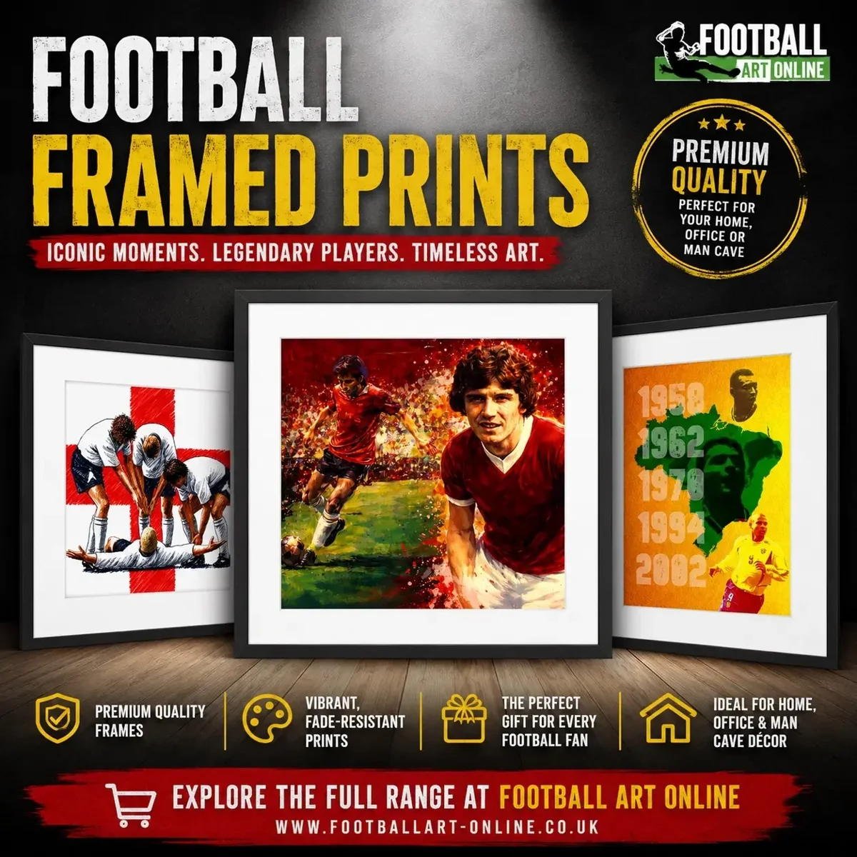 Football Framed Prints UK | Unique Football Wall Art & Gifts