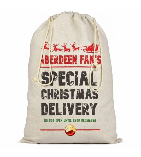 Aberdeen Christmas Football Delivery Santa Sack