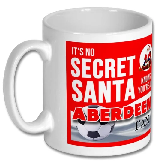 Aberdeen-inspired Secret Santa 10oz football Christmas mug