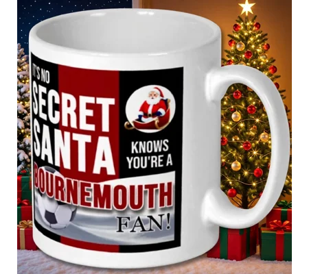 Bournemouth-Inspired Secret Santa Christmas Mug | Football Gift