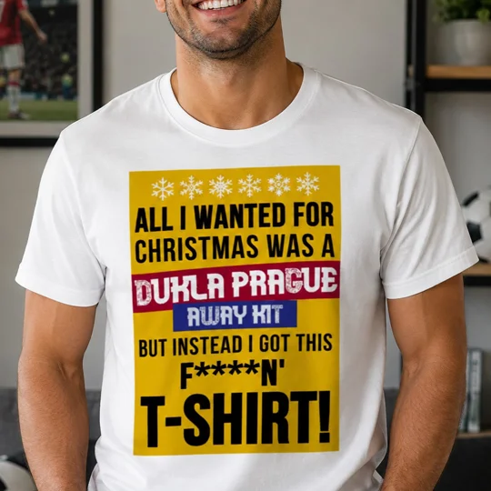 All I Wanted for Christmas T-Shirt | Dukla Prague - Inspired Fan Tee