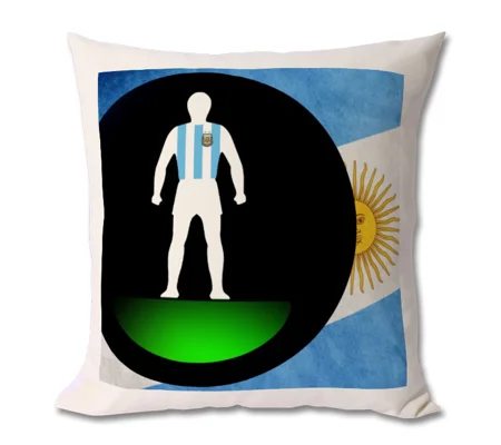 Argentina Football Figure Art Cushion