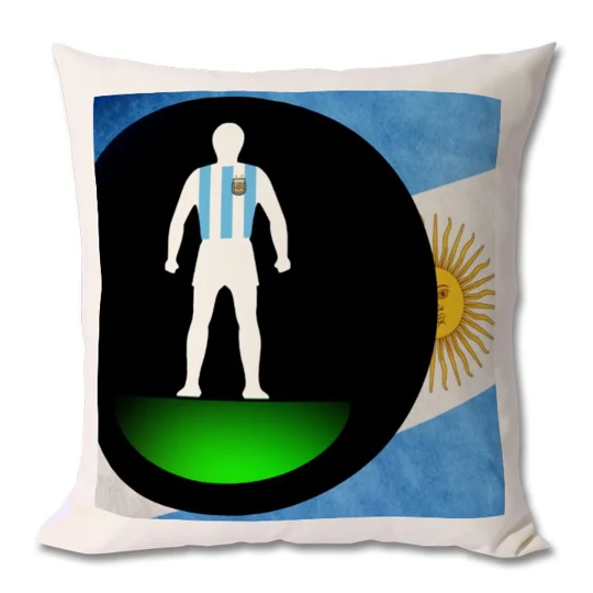 Argentina Football Figure Art Cushion