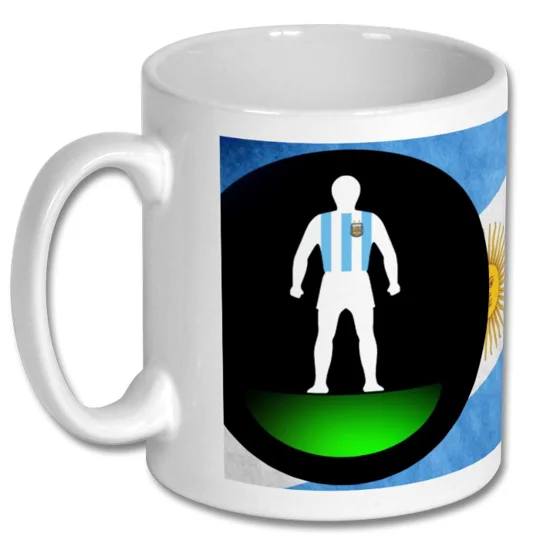 Argentina Football Figure Art Mug