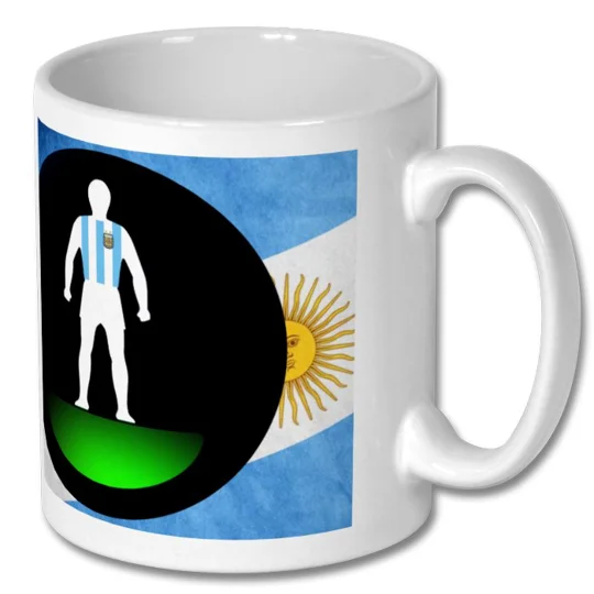 Argentina Football Figure Art Mug