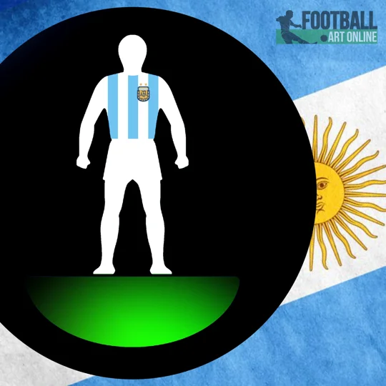 Argentina Football Figure Art T-shirt