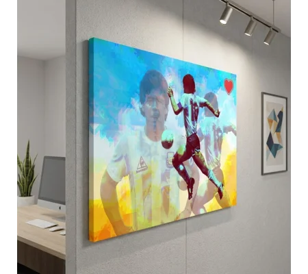 Diego Maradona Argentina-Inspired Iconic Legend Canvas Print