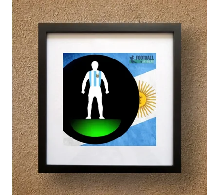Argentina Football Figure Art Framed Print