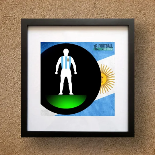 Argentina Football Figure Art Framed Print