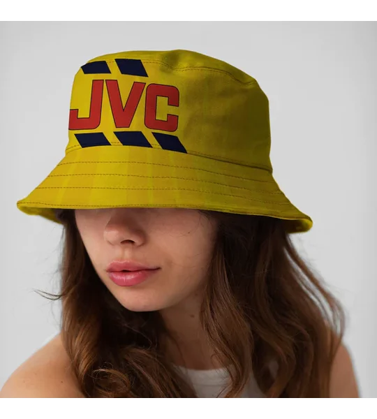 Arsenal 1993 away-inspired retro bucket hat in heavyweight canvas