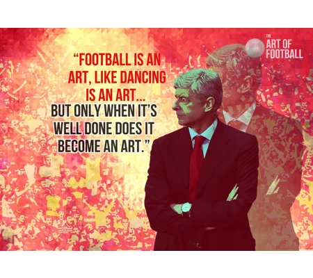 Arsenal Arsene Wenger Quote Pop-art Digital Print | Football Artwork