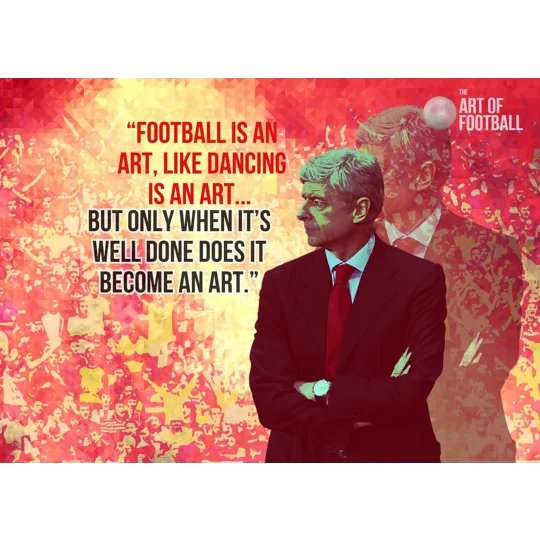 Arsenal Arsene Wenger Quote Pop-art Digital Print | Football Artwork