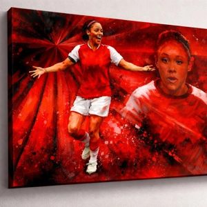 Arsenal Alex Scott Iconic Legend Canvas Print