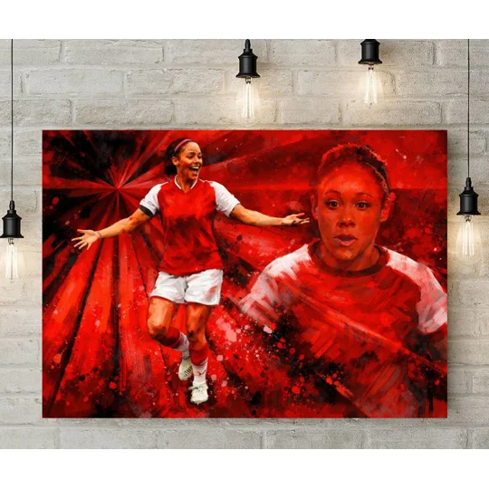 Arsenal Alex Scott Iconic Legend Canvas Print