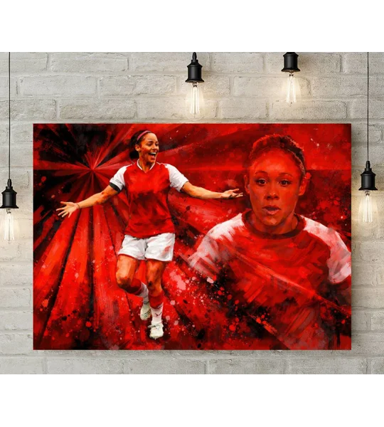 Arsenal Alex Scott Iconic Legend Canvas Print