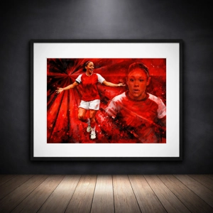 Arsenal Alex Scott Iconic Legend Framed Print