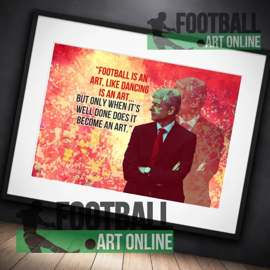 Arsenal Arsene Wenger Quote Pop-art Print | Framed Football Wall Art