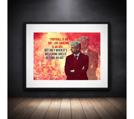 Arsenal Arsene Wenger Quote Pop-art Print | Framed Football Wall Art