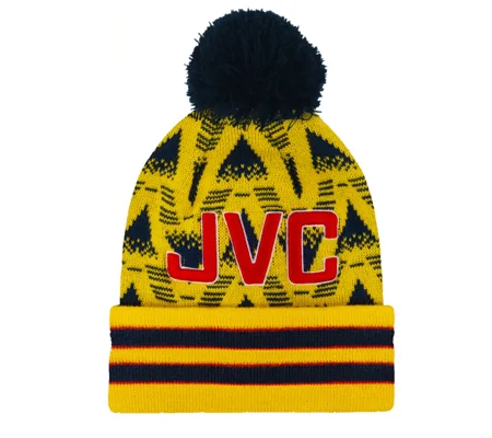 Arsenal Colours Bruised Banana Retro-Style Bobble Hat