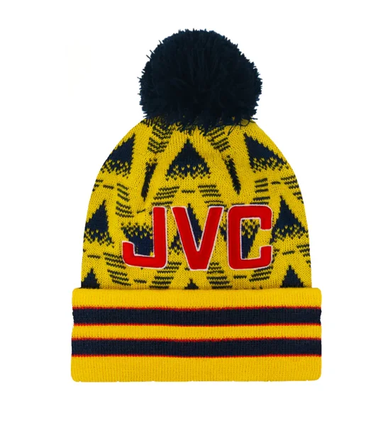 Arsenal Colours Bruised Banana Retro-Style Bobble Hat