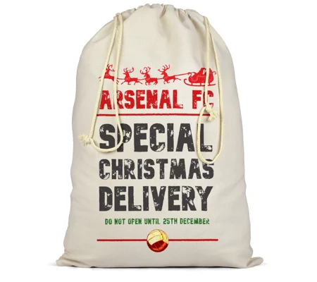 Arsenal Christmas Football Delivery Santa Sack