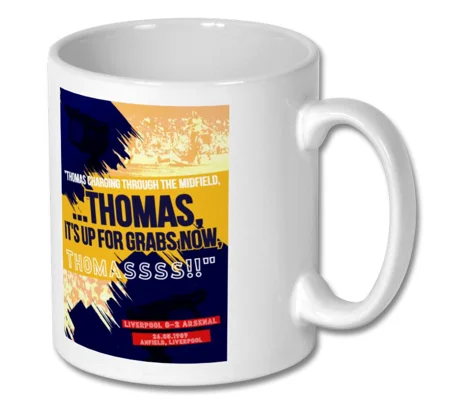 Arsenal Michael Thomas Its up for grabs now Mug