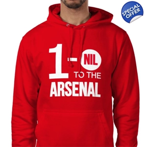 Arsenal One Nil to the Arsenal Red Hoodie