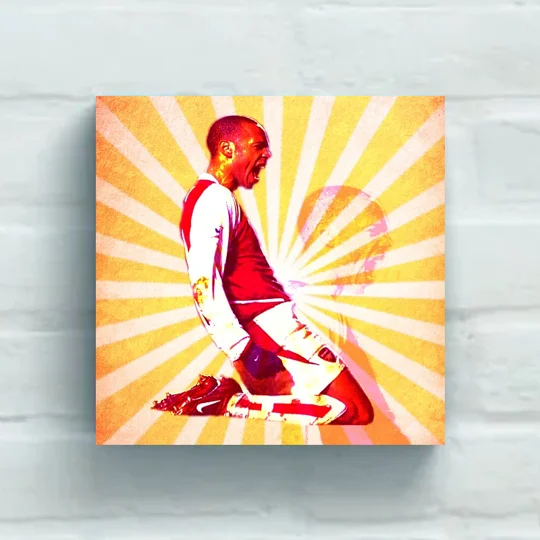 Arsenal Thierry Henry Iconic Pop-art Canvas Print