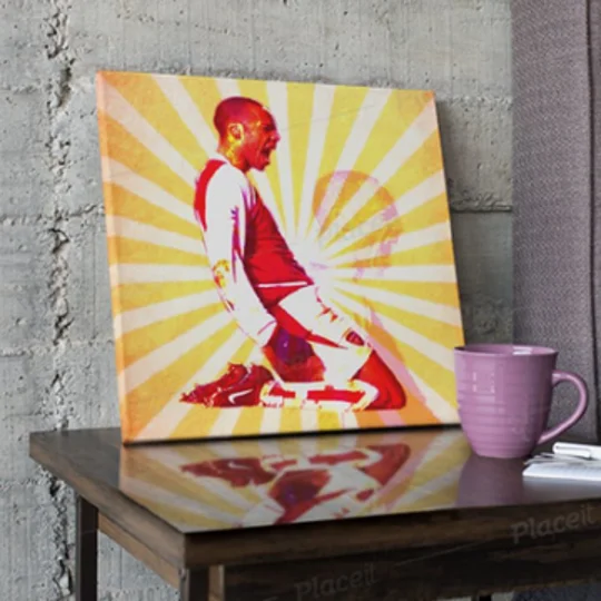 Arsenal Thierry Henry Iconic Pop-art Canvas Print
