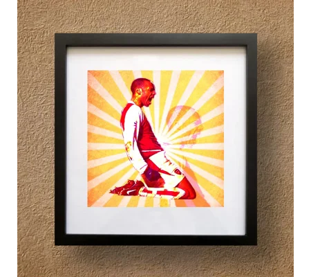 Arsenal Thierry Henry Iconic Pop-art Framed Print