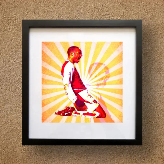 Arsenal Thierry Henry Iconic Pop-art Framed Print