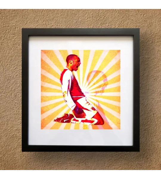 Arsenal Thierry Henry Iconic Pop-art Framed Print
