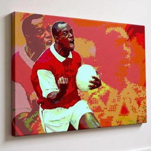 Ian Wright Arsenal Pop Art Canvas Print | Iconic Gunners Wall Art Gift