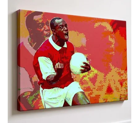 Ian Wright Arsenal Pop Art Canvas Print | Iconic Gunners Wall Art Gift